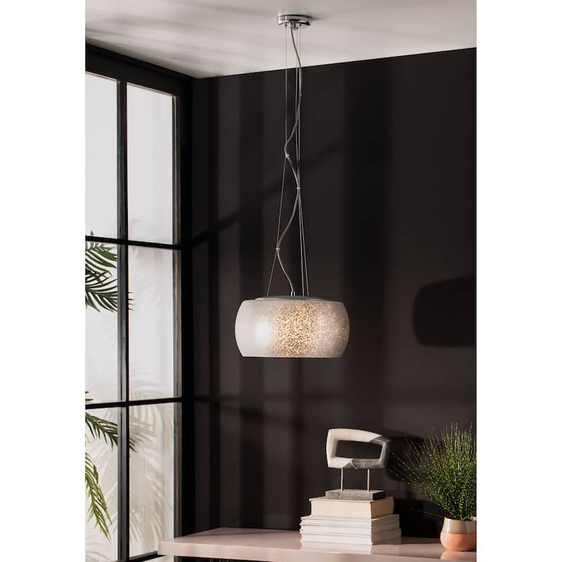 SAFAVIEH Lighting Bakari Pendant - 15.8"x15.8"x13.5-81.5"