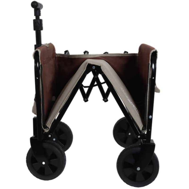 Convertible Steel Folding Camping Wagon Cart,Storage Compartment