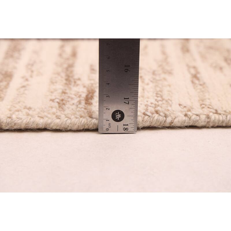 ECARPETGALLERY Hand-knotted Opulence Ivory, Tan Wool Rug - 7'11 x 9'11