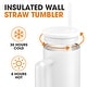 preview thumbnail 11 of 46, Cheer Collection Insulated Tumbler with Reusable Straw
