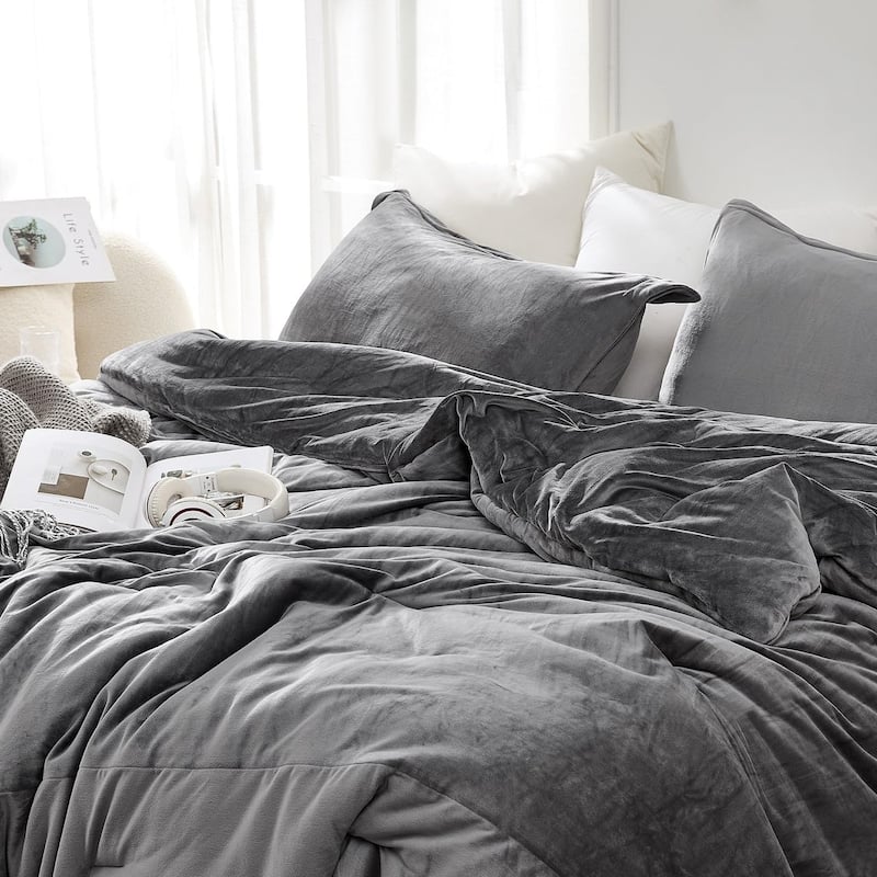 Love Thick® - Desirable Coma Inducer Oversized Comforter Set - Forbidden Gray