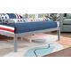preview thumbnail 7 of 6, Slat Bed Frame Platform Bed for Full Mattress - Grey