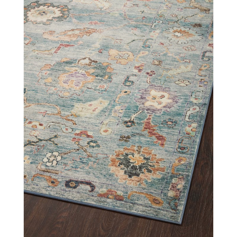 Alexander Home Sara Ultra Plush Shabby Chic Botanical Area Rug