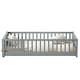preview thumbnail 18 of 58, Twin size Floor Platform Bed with Built-in Book Storage Rack,Door