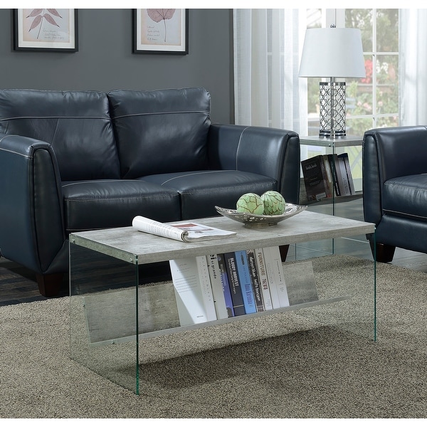Porch & Den Urqhuart Glass Coffee Table. Opens flyout.