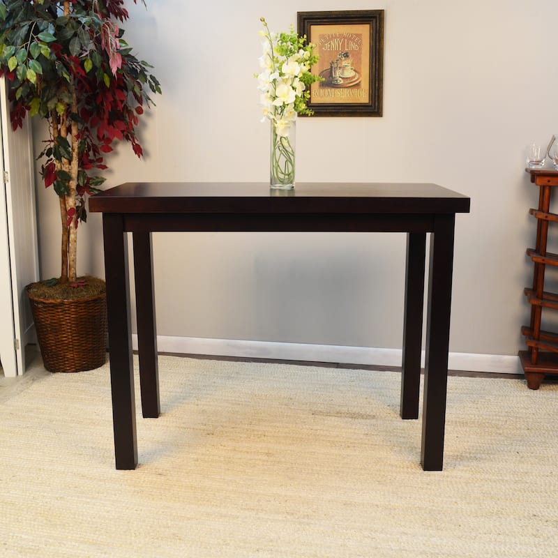 Carolina Living Waverly Thick Top Bar Table - Espresso