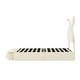 preview thumbnail 10 of 29, Special Cute Design Twin Size Upholstered Platform Bed with Stools,Cartoon Ears Shaped Headboard with built-in LED Light