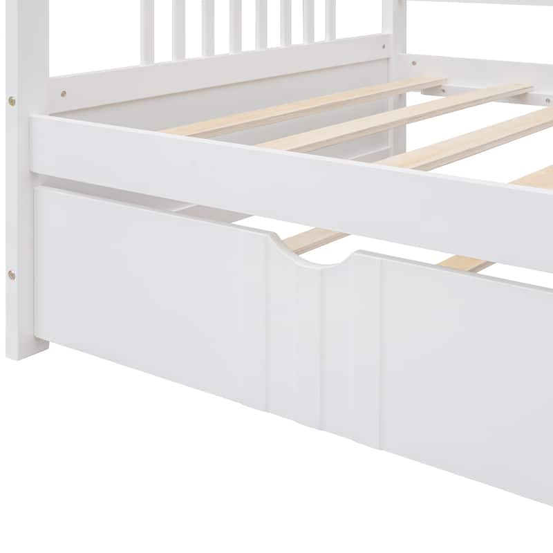Daybed Wood Bed with Trundle
