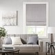 preview thumbnail 19 of 97, Madison Park Colm Basketweave Room Darkening Cordless Roman Shade 23x64" - Grey