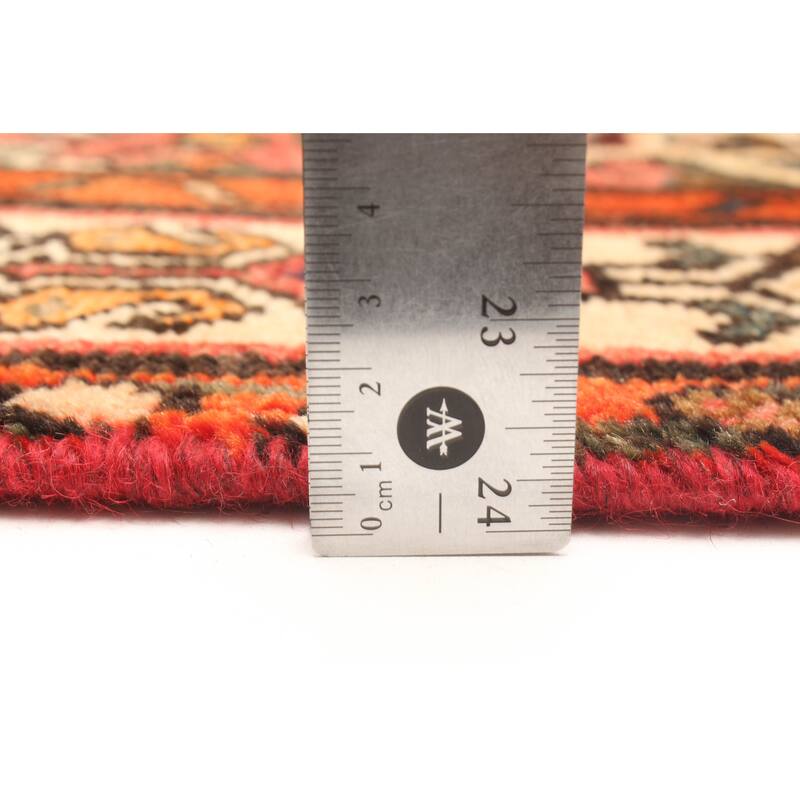 ECARPETGALLERY Hand-knotted Andelz Red Wool Rug - 2'9 x 6'11