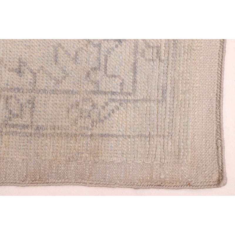 ECARPETGALLERY Hand-knotted Modern Oushak Sage Wool Rug - 8'1 x 9'10