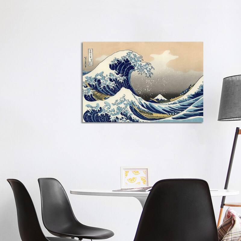 iCanvas "The Great Wave at Kanagawa, 1829" by Katsushika Hokusai Canvas Print - 26x40x1.5