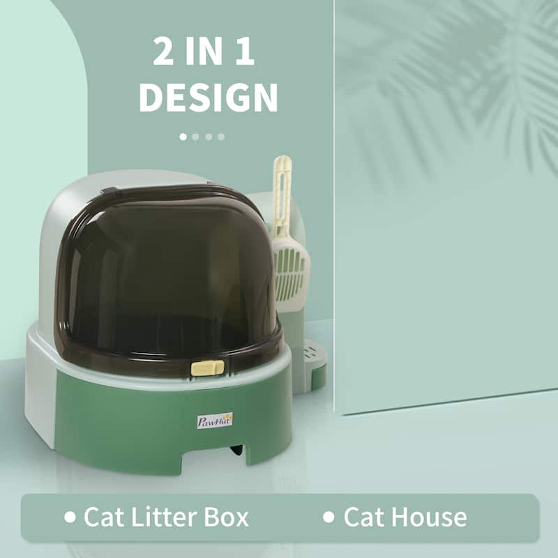 PawHut Cat Litter Box with Lid