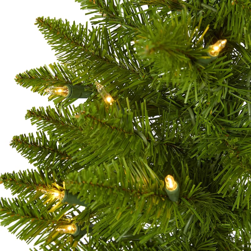 2' Potted Providence Pine Artificial Christmas Tree Clear Lights - 2 Foot