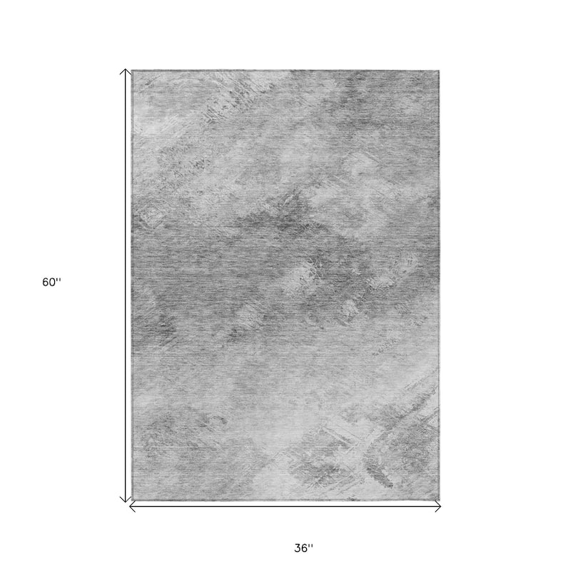 HomeRoots Abstract Transitional Rectangle Outdoor Rug