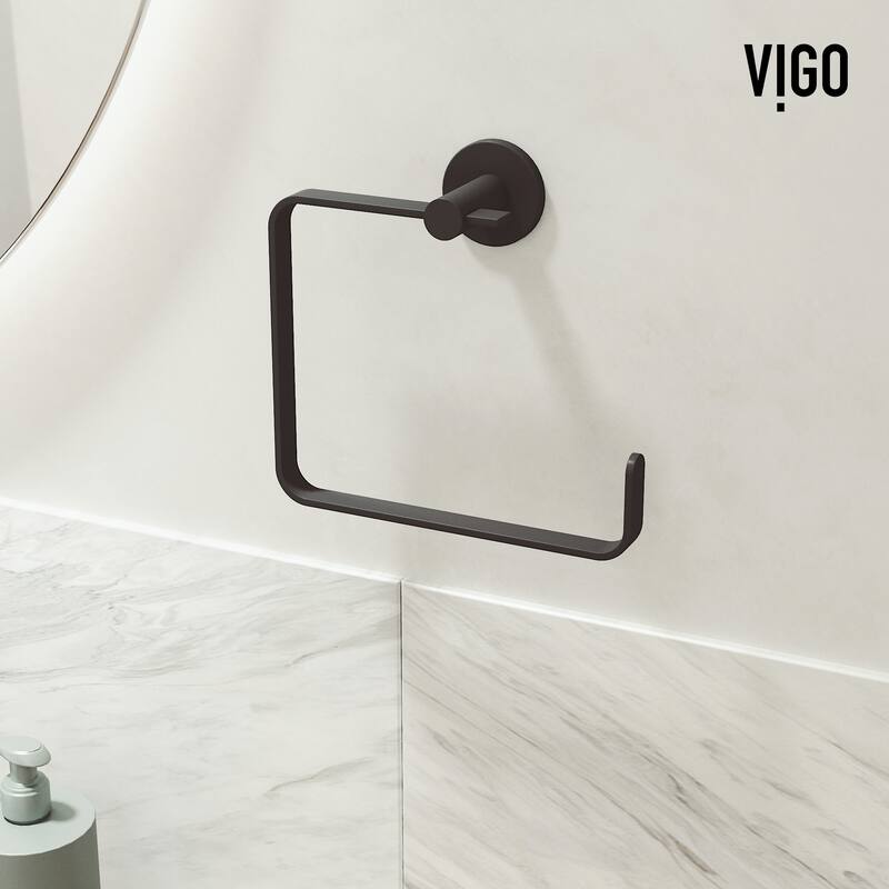 VIGO Arden 3-Piece Bathroom Hardware Accessory Set with 24 in. Towel Bar, Toilet Paper Holder, Hand Towel Holder