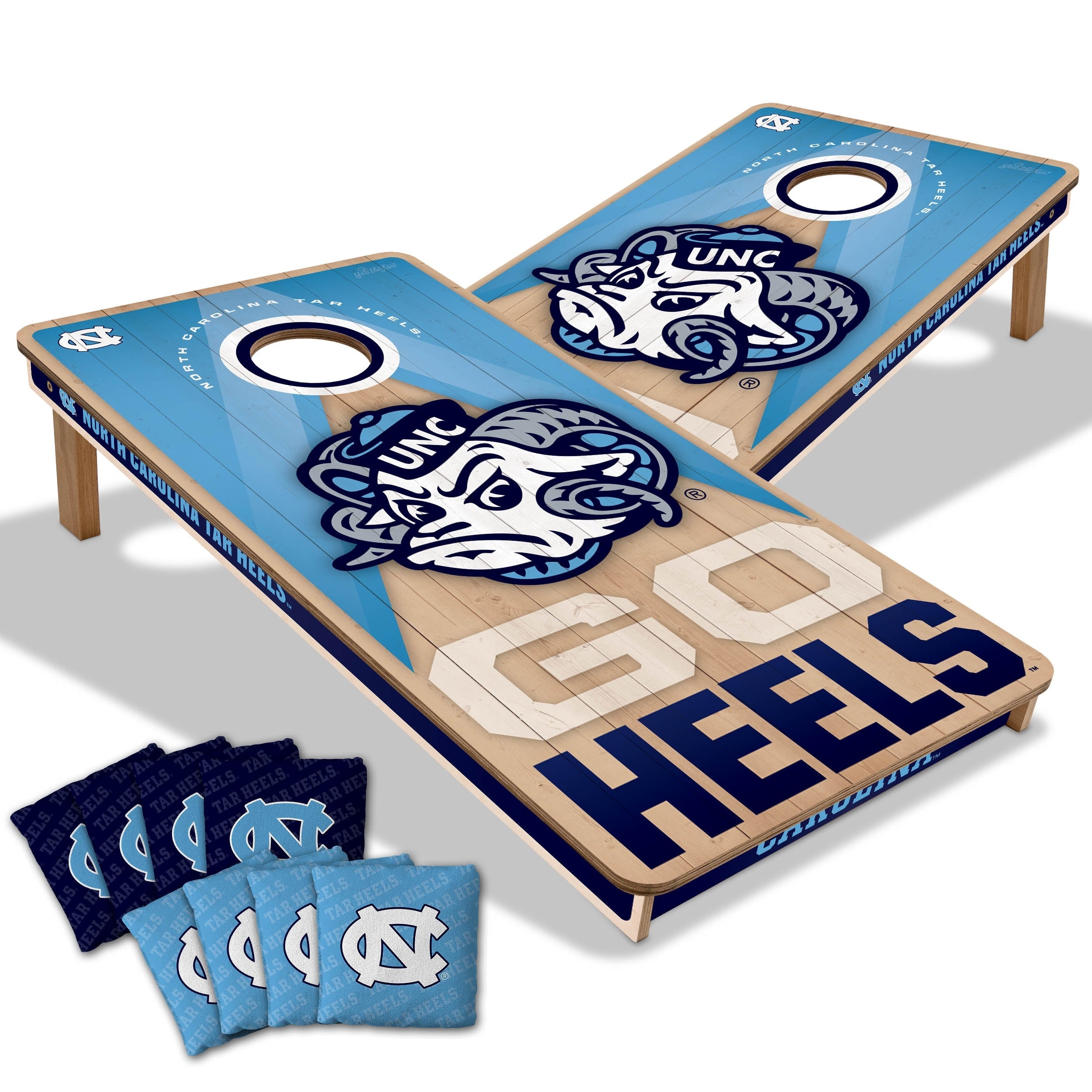 North Carolina Tar Heels NCAA 2x4 Professional Cornhole Board Set