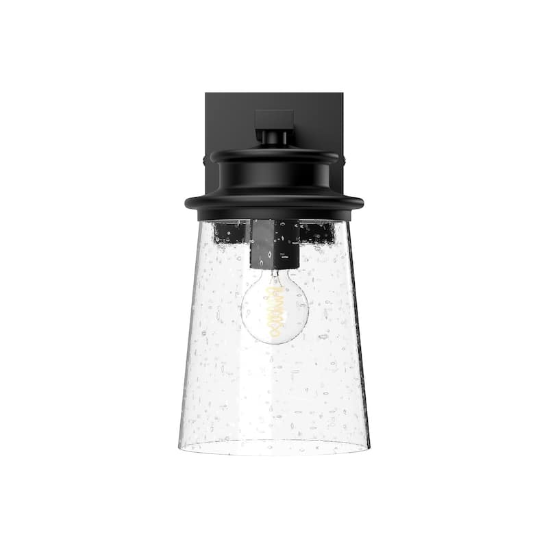 Alora Lighting EW533006CB Quincy 11" Tall Outdoor Wall Sconce with - Black Textured