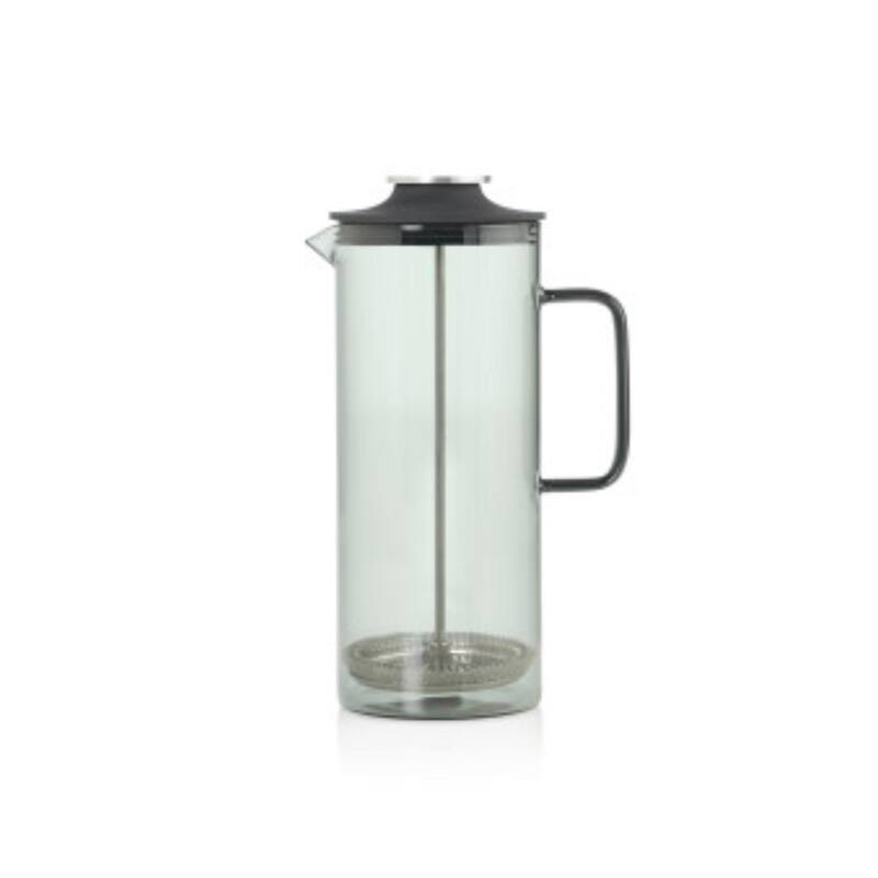 AdHoc Impact French Press Coffee Maker in Grey Glass 1000ml
