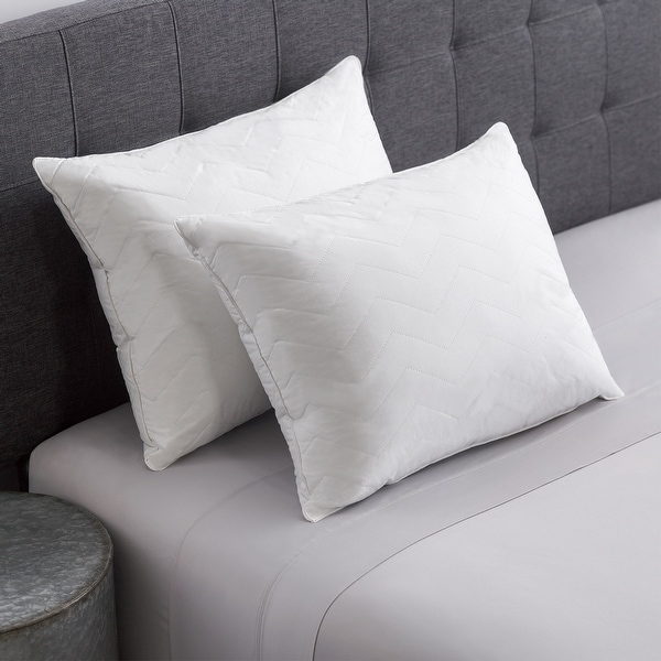Cozy Classics Hotel Collection 230 Thread Count Cotton Quilted Pillow. Opens flyout.
