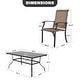 preview thumbnail 5 of 17, Outdoor 7-Piece Dining Set, Textilene Fabric, Powder-coated Iron Frame