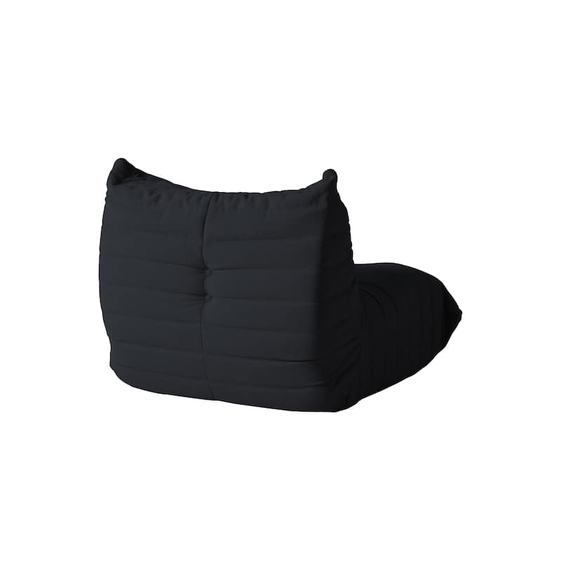 Single Lazy Sofa Teddy Fabric Soft Sponge Lounger Bean Bag Chair