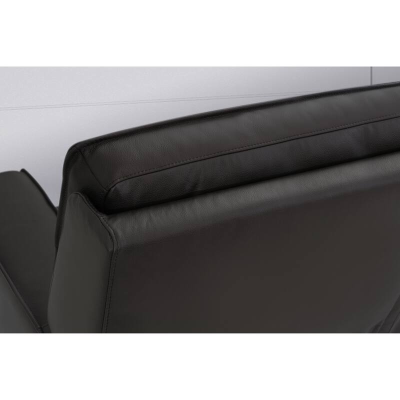 Abbyson Layton Top Grain Leather Dual Power Recliner