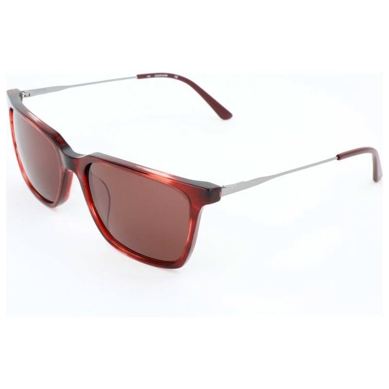 Calvin Klein Man 56mm Burgundy Striped Sunglasses CK19703S-609-56