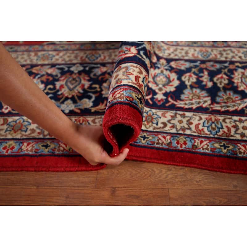 Traditional Najafabad Vintage Persian Rug Hand-Knotted Wool Carpet - 9'4" x 13'2"