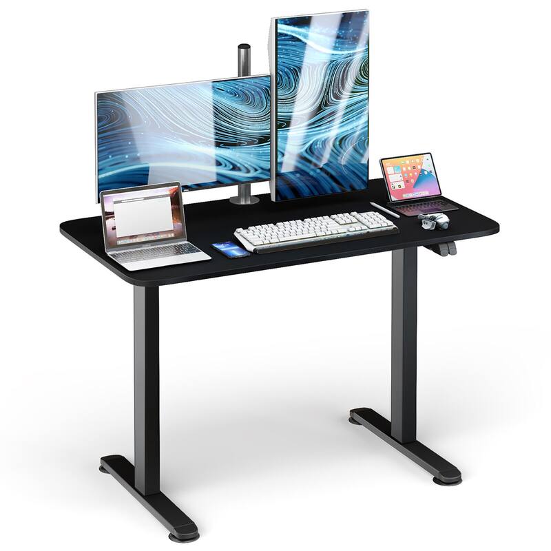 Gymax Electric Standing Desk Adjustable Stand up Computer Desk - Black