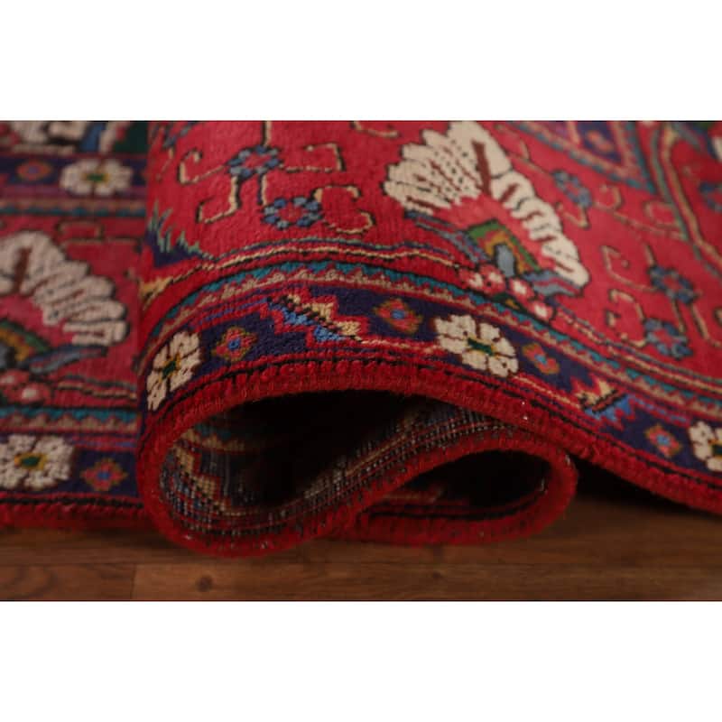 Tabriz Persian Vintage Area Rug Handmade Wool Carpet - 9'6"x 13'0"