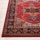 preview thumbnail 3 of 5, Anna Red & Black Updated Traditional Area Rug - 2' x 3'