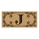 preview thumbnail 17 of 24, Monogram Flocked Sassafras Coir Switch Mat J