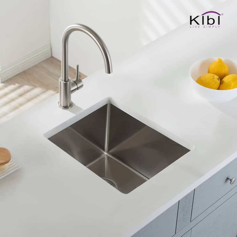 Handcrafted Undermount Single Bowl Stainless Steel Kitchen Sink