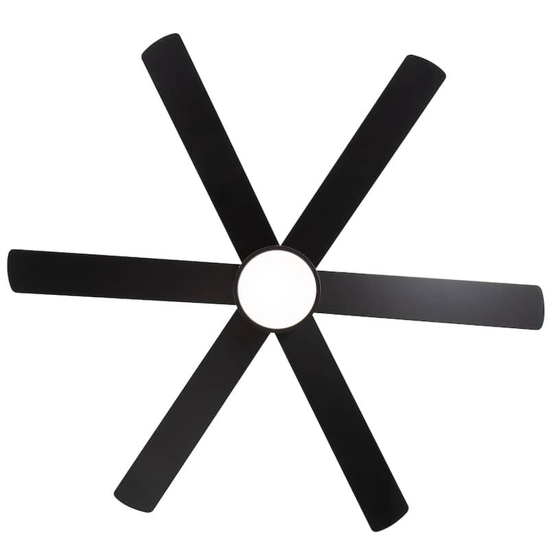 60" Reversible 10-Blade LED Ceiling Fan with Light and Remote