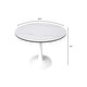 preview thumbnail 20 of 25, LeisureMod Bristol 40" Round Dining Table for 4 with Sintered Stone Tabletop in White Base for Kitchen & Dining Room