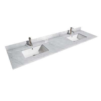 Wyndham Collection 80" Double Vanity Top with Undermount Rectangular