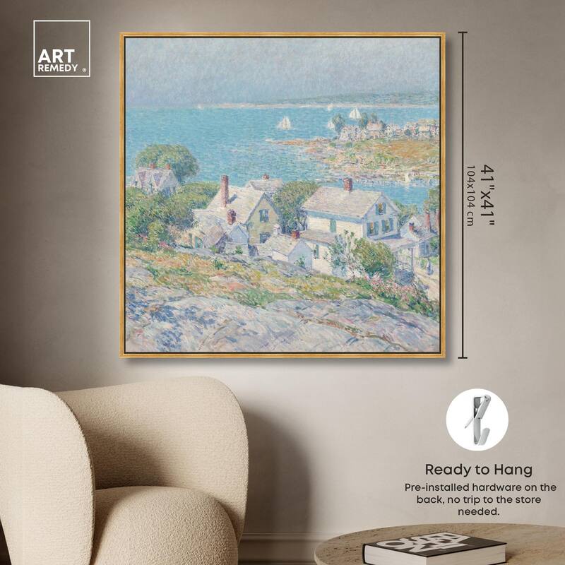 Hassam New England Headlands Canvas by Art Remedy