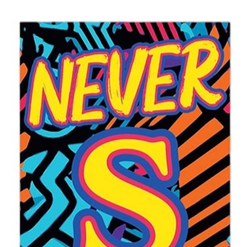 HomeRoots 36" Blue Black And Yellow Solid Wood Never Stop The Beat Porch Sign