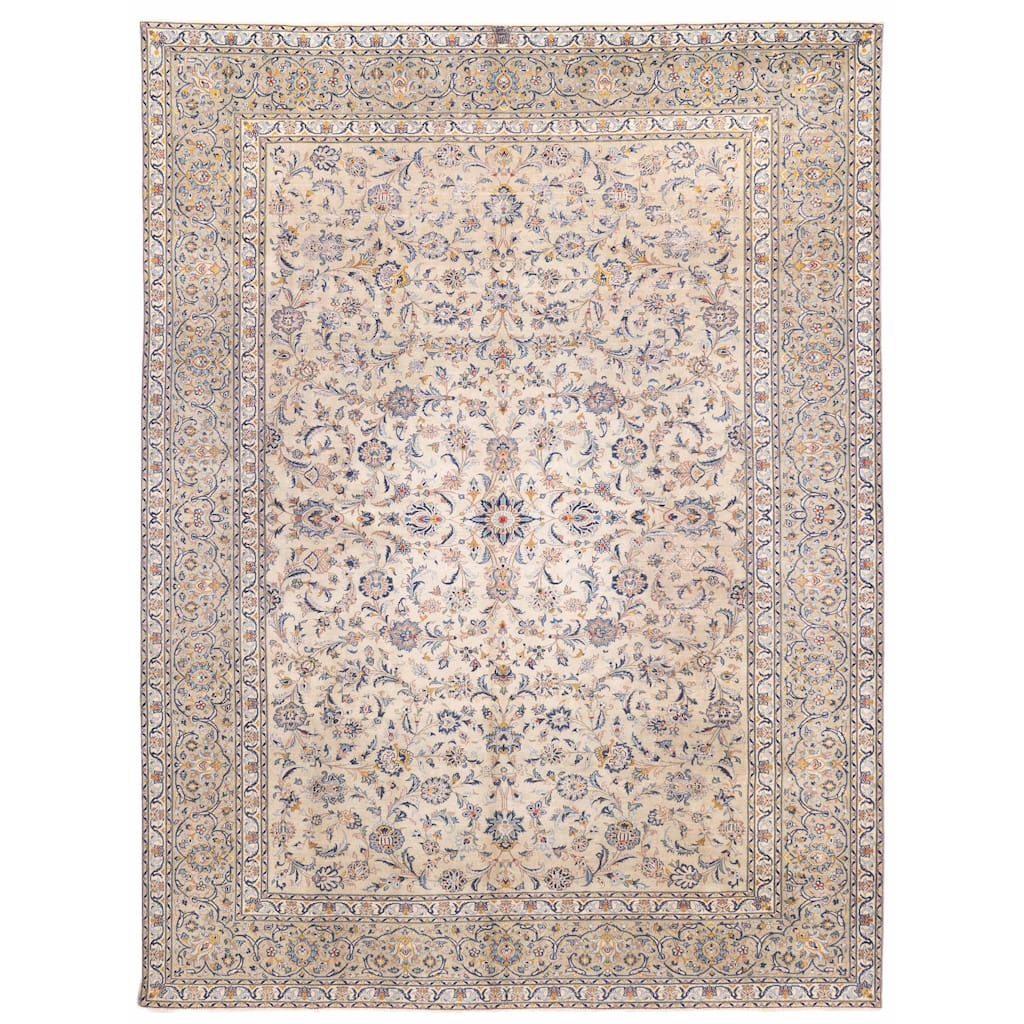 ECARPETGALLERY Hand-knotted Antalya Vintage Sage Wool Rug - 9'11 x 13'1