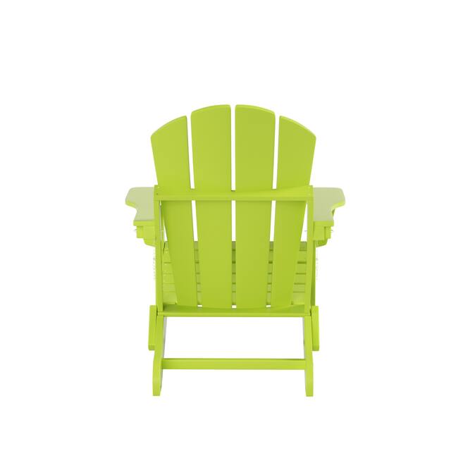 Laguna Outdoor Eco-Friendly Poly Folding Adirondack Chair (Set of 2)