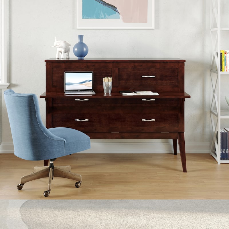 Northampton Full Murphy Bed Desk with Mattress