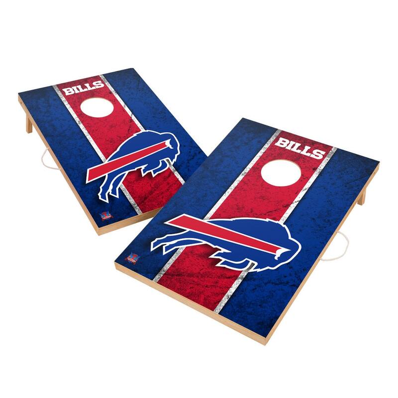 Vintage Buffalo Bills NFL 2x4 Tailgate Cornhole Boards - Include Carrying Case