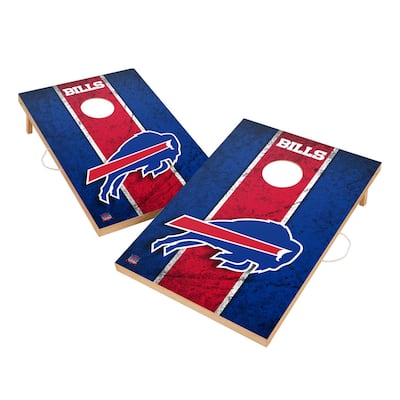 Vintage Buffalo Bills NFL Solid Wood 2x3 Cornhole Set