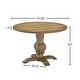 preview thumbnail 28 of 27, Roundhill Furniture Havre Pedestal Base Round Dining Table