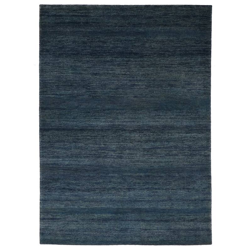 ECARPETGALLERY Hand-knotted Kashkuli Gabbeh Navy Wool Rug - 5'4 x 7'7