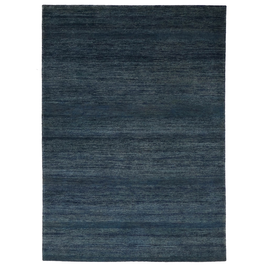 ECARPETGALLERY Hand-knotted Kashkuli Gabbeh Navy Wool Rug - 5'4 x 7'7