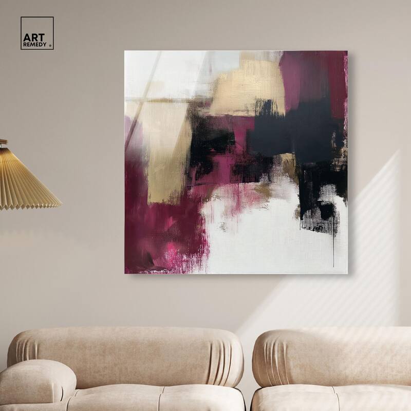 Golden Dusk I Acrylic by Art Remedy, Ready to Hang