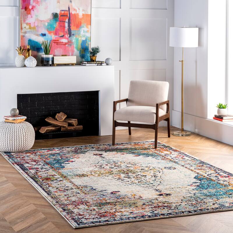 Nuloom Vintage Medallion Veronica Area Rug