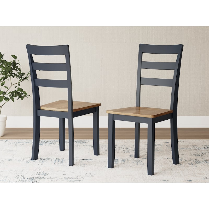 Signature Design by Ashley Gesthaven Dining Chair - Light Brown/Blue